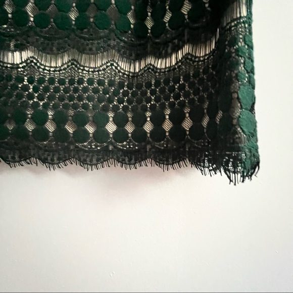 Dress Barn Green Lace Cocktail Dress Size 14W - Picture 5 of 13